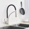 Chrome/Nickel/Black/Gold Rubber Kitchen Tap Mixer Tap 360 Degree Rotation Pull Down Stream Sprayer Taps Kitchen Mixer Tap