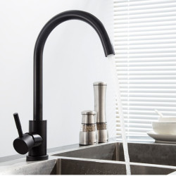 ping stainless steel Matte Kitchen Tap Deck Sinks Tap High Arch 360 Degree Swivel Cold Hot Mixer Water Tap