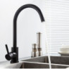 ping stainless steel Matte Kitchen Tap Deck Sinks Tap High Arch 360 Degree Swivel Cold Hot Mixer Water Tap