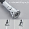 Chrome Kitchen Sink Tap Universal Black Hose Multi-Mode Spout Wall Mount Cold Hot Water Mixer Kitchen Washbasin Tap