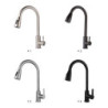 Sink Pull Out Tap Stainless Steel Deck Mounted Tap Single Handle Rotary Pull Tap Double Outlet Method Kitchen Accessory