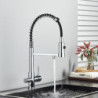 Kitchen Water Filter Tap Dual Spout Filter Drinking Water Mixer Tap Rotation Water Purification Feature Taps Kitchen Taps