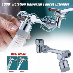 1080-Degree Tap Extender: Universal Aerator, Splash Filter Nozzle with 2 Spray Modes for Kitchen and Bathroom