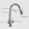 Rozin Purification Kitchen Taps Black Pull Out Kitchen Water Filter Tap 3 Way Mixer para cozinha de parede Crane