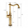 Retro Vintage Kitchen Tap: Single Handle, One Hole, Antique Brass, Standard Spout Centerset