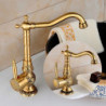 Retro Vintage Kitchen Tap: Single Handle, One Hole, Antique Brass, Standard Spout Centerset