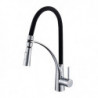 Electroplated Kitchen Tap: Single Handle, One Hole, Pull-Out/Pull-Down Vessel Design