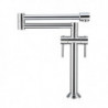 Foldable Kitchen Sink Mixer Tap: Deck Mounted, 360° Swivel, Single Handle Vessel Tap