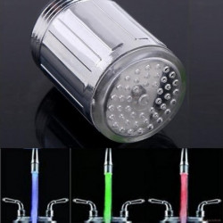 Deck Mounted LED Kitchen Tap: A-Grade ABS Plastic, Color-Changing Light, Glow Shower Head Aerator