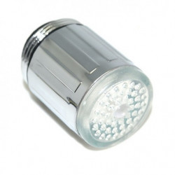 Deck Mounted LED Kitchen Tap: A-Grade ABS Plastic, Color-Changing Light, Glow Shower Head Aerator