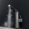 Stainless Steel Tankless Heating Tap: Instant Electric Hot Water Heater with LED Digital Display, Suitable for Kitchen, Bathroom