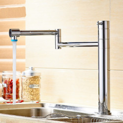 Multi-Ply Pot Filler Kitchen Tap: Single Handle, One Hole, Contemporary Design