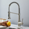 Modern Kitchen Tap: Flexible Spray, Dishcloth Holder, 2 Modes, Single Handle, One Hole, Pull-Out/Pull-Down, Ceramic Valve, Cente