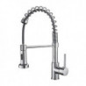 Electroplated Brass Kitchen Tap: Single Handle, One Hole, Pull-Out Standard Spout, Centerset Contemporary Design