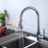 Modern Contemporary Kitchen Tap: Single Handle, One Hole, Chrome/Nickel Brushed/Electroplated, Pull-Out/Pull-Down/Standard Spout