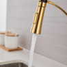 Pull-Down Sink Mixer Tap: 360 Swivel, Flexible Tube Pipe, Brass, Single Handle, Hot/Cold Water Hose