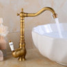 Traditional Kitchen Sink Mixer Tap: Single Handle, Vessel Design, Hot/Cold Hose