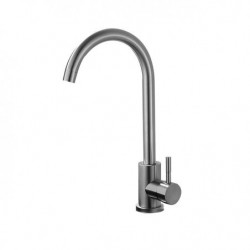 Multi-Function Kitchen Tap: Stainless Steel, Deck Mounted, Nickel Brushed, Rotatable, Hot/Cold Switch