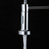 Stainless Steel Kitchen Tap: Single Handle, Pull-Down Sprayer, Spring Design, Brushed Nickel, 304 Stainless Steel