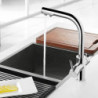 Black White Brass Luxury Pure Water Kitchen Tap Dual Handle Hot and Cold Drinking Water 3-way Filter Kitchen Mixer Taps