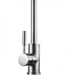 Contemporary Kitchen Tap: Single Handle, One Hole, Electroplated, Standard Spout, Centerset