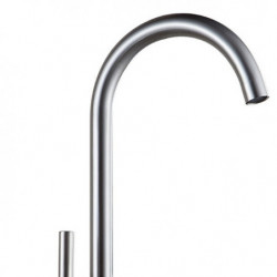 Contemporary Kitchen Tap: Single Handle, One Hole, Electroplated, Standard Spout, Centerset