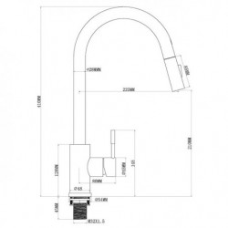 Touchless Sensor Kitchen Sink Tap: Stainless Steel, Pull-Out Sprayer, Touch-On, Single Handle, Pull-Down, 2 Modes, Fingerprint R