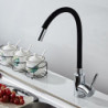 Universal Kitchen Tap with Pull-Out Sprayer: Single Handle, One Hole, Centerset, Modern Contemporary