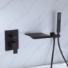 Contemporary Chrome Bathtub Tap: Wall Installation, Ceramic Valve, Bath Shower Mixer