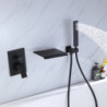 Contemporary Chrome Bathtub Tap: Wall Installation, Ceramic Valve, Bath Shower Mixer