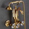 Contemporary Antique Brass Bathtub Tap: Wall Installation Brass Valve Bath Shower Mixer Taps