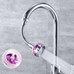 Kitchen Sink Tap Filter Bubble Splash Proof Water Saving Shower Nozzle Tap Connector: 360 Degree Turbo Rotation Tap Pressurize