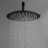 Round Rainfall Shower System Tap Set: 8-inch Showerhead, Rough In Valve and Trim Kit Combo Kit, High Pressure Wall Mounted for B