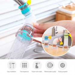 2Pcs Replacement Kitchen Water Filter Tap Head: 360 Adjustable Flexible Tap Extender Water Saving Sprayer Aerator Nozzle Attachm