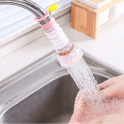 2Pcs Replacement Kitchen Water Filter Tap Head: 360 Adjustable Flexible Tap Extender Water Saving Sprayer Aerator Nozzle Attachm