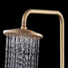 Rainfall Antique Copper Shower System Tap Set: Ceramic Valve Bath Shower Mixer Taps