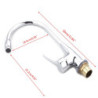 Top Quality Chrome 360 Degree Swivel Alloy Kitchen Mixer Cold Hot Basin Sink Tap Tap