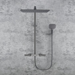 Contemporary Chrome/Electroplated Wall Mounted Shower System Set: Handshower Included, Ceramic Valve Bath Shower Mixer Taps