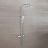 Contemporary Electroplated Wall Mounted Shower System Set: Handshower Included, Ceramic Valve Bath Shower Mixer Taps