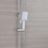 Contemporary Electroplated Wall Mounted Shower System Set: Handshower Included, Ceramic Valve Bath Shower Mixer Taps