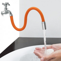 Universal Flexible Hose Shapeable Water Pipe Multipurpose Connector Tap Extension Tube 45cm for Kitchen Sink Bathroom Garden