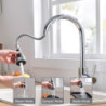 Brushed Nickel Kitchen Taps Single Hole Pull Out Spout Kitchen Sink Mixer Tap Stream Sprayer Head Chrome/Mixer Tap ברז מטבח