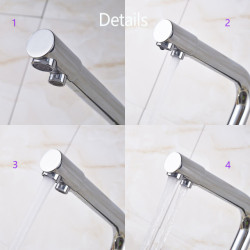 Kitchen Tap Chrome Dual Spout Drinking Water Filter Brass Purifier Vessel Sink Mixer Tap Hot and Cold Water Quality Life 2021