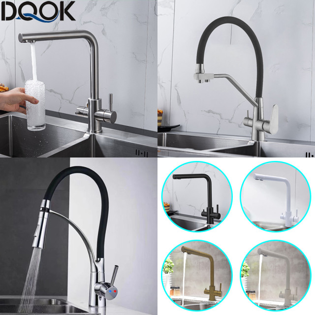 Drinking Filtered Water Kitchen Tap Purification Tap Dual Handle Tap Kitchen Sink Tap