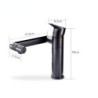 Bathroom Tap Brass Single Handle Bathroom Mixer Tap 360 Degrees Rotation 4 Color Wash Basin Tap Hot and Cold Sink Tap