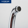 360 Degree Rotation Kitchen Tap Sink Brass Chrome Cold And Hot Mixer Tap Curved Outlet Pipe Taps Single Handle L5913