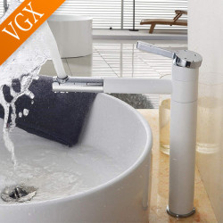 Bathroom Taps High Basin Mixer Sink Tall Tap Gourmet Washbasin Taps Water Tap Hot Cold Rotating Tapware Crane Brass