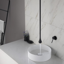 Water Drop Hang Ceiling Tap Bathroom Basin Bathtub Tap Solid Brass Wall Mounted Hot Cold Water Sink Mixer Tub Hardware