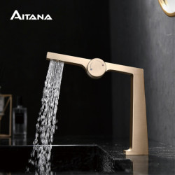 Bathroom Tap knob switch creative water outlet design single handle single hole cold and hot double control basin Tap