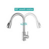 Single Hole Pull Out Kitchen Tap Two Function Single Handle Mixer Deck Mounted Tap